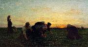 Jules Breton The Weeders, oil on canvas painting by Metropolitan Museum of Art oil on canvas